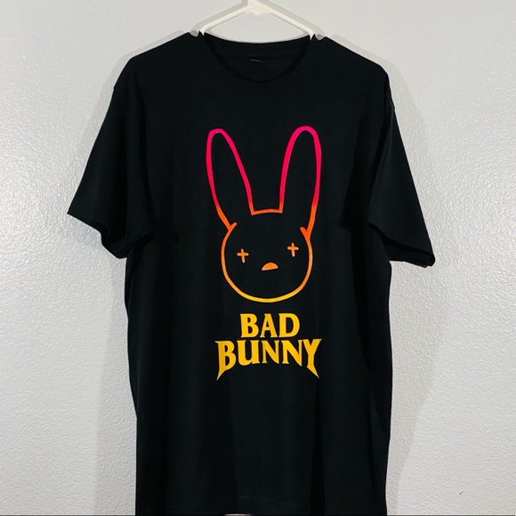 Other - Bad Bunny Large Black Rap T Shirt